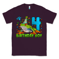 Plum birthday boy frog age 4 Classic Tee - LillyAllenDesigns