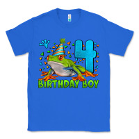 True Royal birthday boy frog age 4 Classic Tee - LillyAllenDesigns