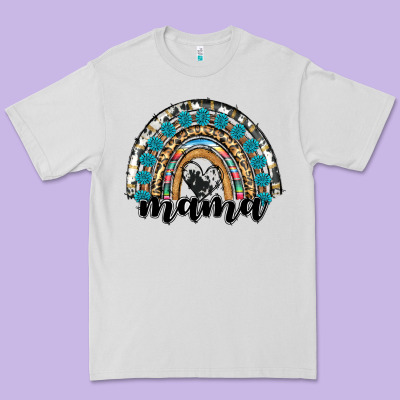 Western Mama Rainbow Premium Tee Designed By Ranaportraitstore