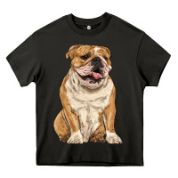 Asphalt english bulldog Heavy Core Tee - RanaPortraitStore