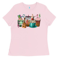 Bubblegum Pink music teacher coffee cups Ladies Tee - texasbilliewilder