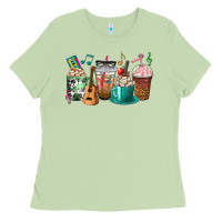 Matcha music teacher coffee cups Ladies Tee - texasbilliewilder