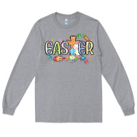 Easter Cross With Bunny Long Sleeve Tee | Teevron