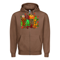 Chestnut its fall yall Zipper Hoodie - MaliasSmallBusiness