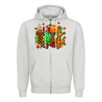 Dove Grey its fall yall Zipper Hoodie - MaliasSmallBusiness
