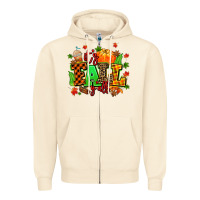 Sandshell its fall yall Zipper Hoodie - MaliasSmallBusiness