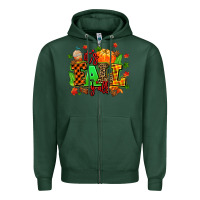 Sports Green its fall yall Zipper Hoodie - MaliasSmallBusiness