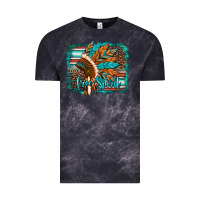 Cloud Black free spirit native american indian headdress Vintage Tee - Artiststas