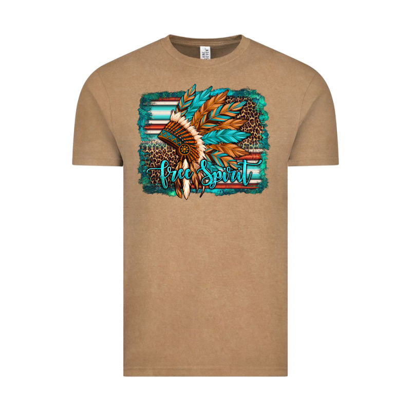 Free Spirit Native American Indian Headdress Vintage Tee by Artiststas | Teevron
