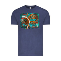 Vintage Denim free spirit native american indian headdress Vintage Tee - Artiststas