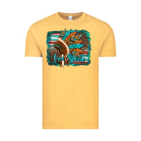 Vintage Mustard free spirit native american indian headdress Vintage Tee - Artiststas