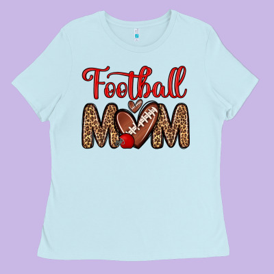 Football Mom Ladies Tee Designed By Zillion Design Studio