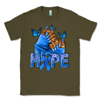Army Green hope blueribboncolon cancer nails Classic Tee - NancyCooperArtShop