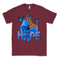 Burgundy hope blueribboncolon cancer nails Classic Tee - NancyCooperArtShop