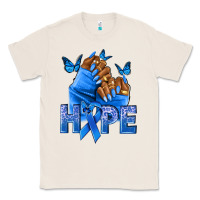 Natural hope blueribboncolon cancer nails Classic Tee - NancyCooperArtShop