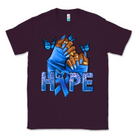 Plum hope blueribboncolon cancer nails Classic Tee - NancyCooperArtShop