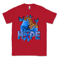 Red hope blueribboncolon cancer nails Classic Tee - NancyCooperArtShop