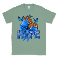 Sage hope blueribboncolon cancer nails Classic Tee - NancyCooperArtShop