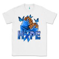 White hope blueribboncolon cancer nails Classic Tee - NancyCooperArtShop