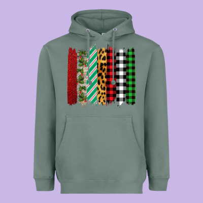 Christmas Brushstrokes Heavyweight Hoodie Designed By Bettercallsaul