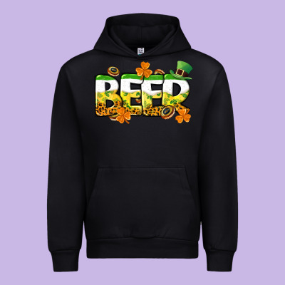 St. Patrick's Day Beer Urban Hoodie Designed By Cowgirlartshop