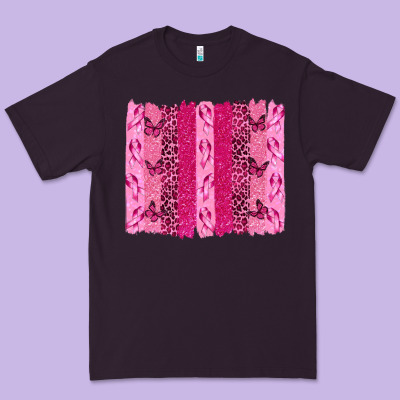 Breast Cancer Brushstrokes Premium Tee Designed By Texasbilliewilder