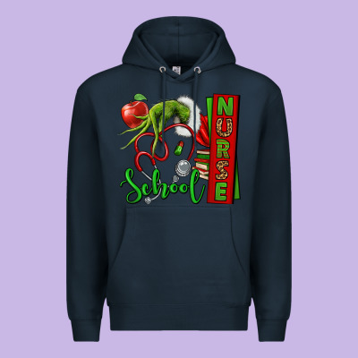 Christmas Character Nurse Premium Hoodie Designed By Nancycooperartshop