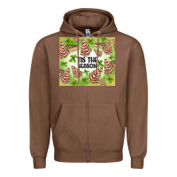 Chestnut tis the season christmas tree cake Zipper Hoodie - MaliasSmallBusiness