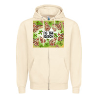 Sandshell tis the season christmas tree cake Zipper Hoodie - MaliasSmallBusiness