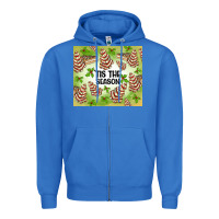 True Royal tis the season christmas tree cake Zipper Hoodie - MaliasSmallBusiness
