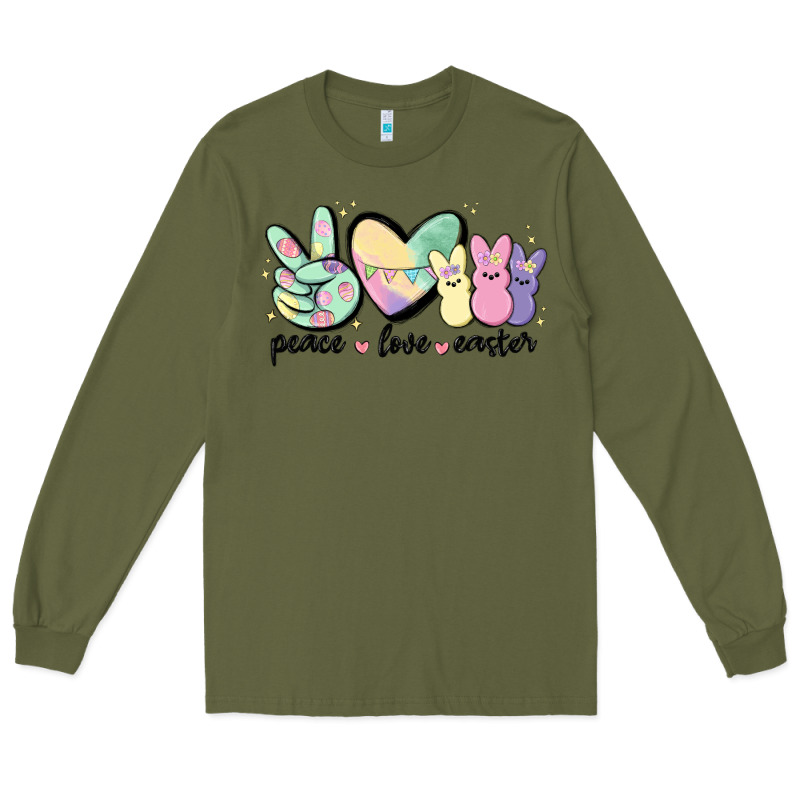 Peace Love Peeps Long Sleeve Tee by MaliasSmallBusiness | Teevron