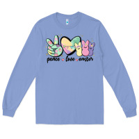 Colony Blue peace love peeps Long Sleeve Tee - MaliasSmallBusiness