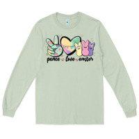 Matcha peace love peeps Long Sleeve Tee - MaliasSmallBusiness