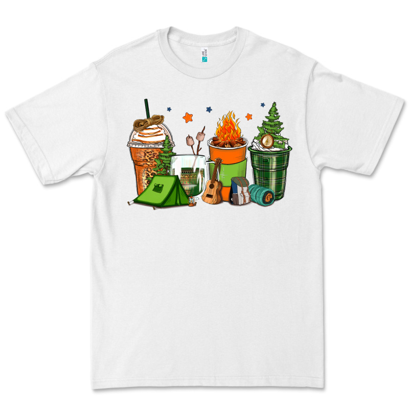 Camping Coffee Cups Premium Tee by Zillion Design Studio | Teevron