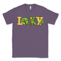 Lavender lucky horseshoe and four leaf clover Classic Tee - AdoDesignShop