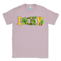 Lilac lucky horseshoe and four leaf clover Classic Tee - AdoDesignShop