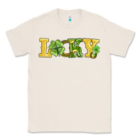 Natural lucky horseshoe and four leaf clover Classic Tee - AdoDesignShop