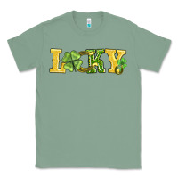 Sage lucky horseshoe and four leaf clover Classic Tee - AdoDesignShop