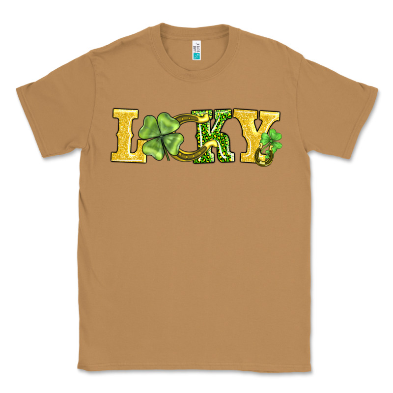 Lucky Horseshoe And Four Leaf Clover Classic Tee by AdoDesignShop | Teevron