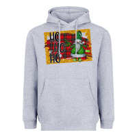 Heather Grey Christmas Ho Ho Ho Heavyweight Hoodie - Bettercallsaul