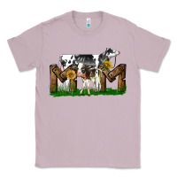 Lilac Western Holstein Cow And Baby Cow Mom Classic Tee - LillyAllenDesigns