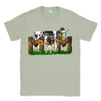 Matcha Western Holstein Cow And Baby Cow Mom Classic Tee - LillyAllenDesigns