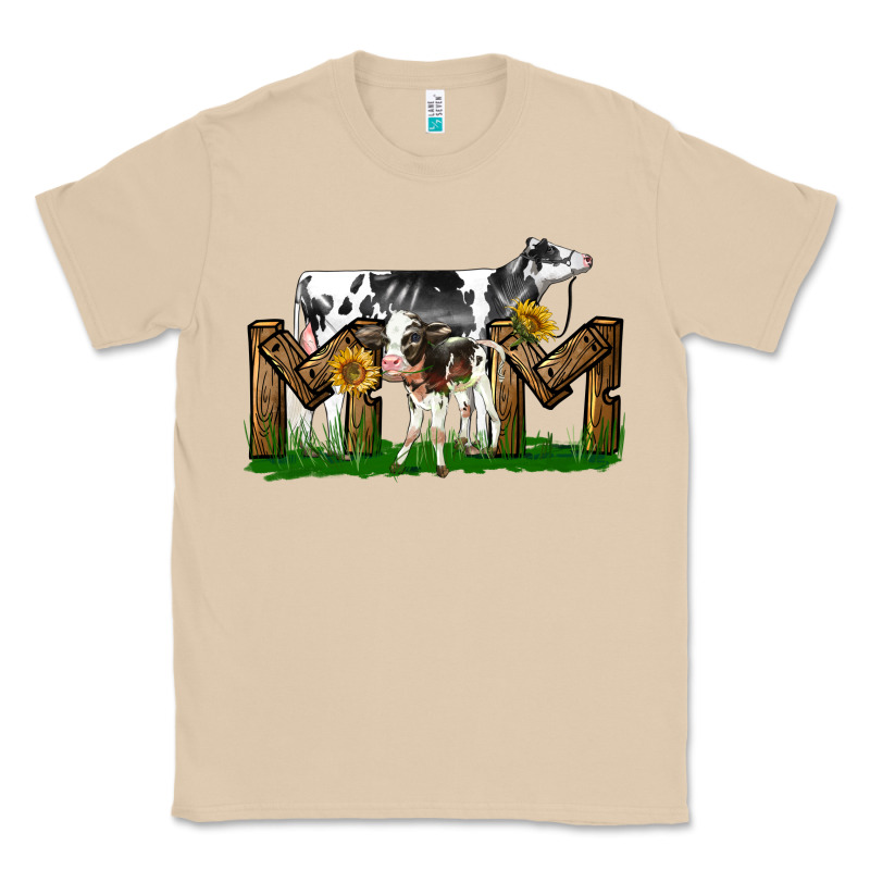 Western Holstein Cow And Baby Cow Mom Classic Tee by LillyAllenDesigns | Teevron