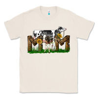 Natural Western Holstein Cow And Baby Cow Mom Classic Tee - LillyAllenDesigns