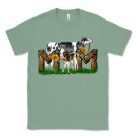 Sage Western Holstein Cow And Baby Cow Mom Classic Tee - LillyAllenDesigns