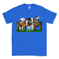 True Royal Western Holstein Cow And Baby Cow Mom Classic Tee - LillyAllenDesigns