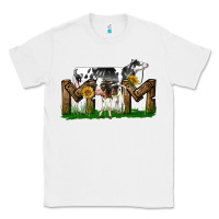 White Western Holstein Cow And Baby Cow Mom Classic Tee - LillyAllenDesigns