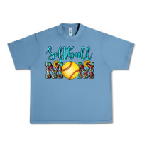 Pebble Blue western leopard  sunflowers glitter mom softball Urban Heavy Tee - Artiststas