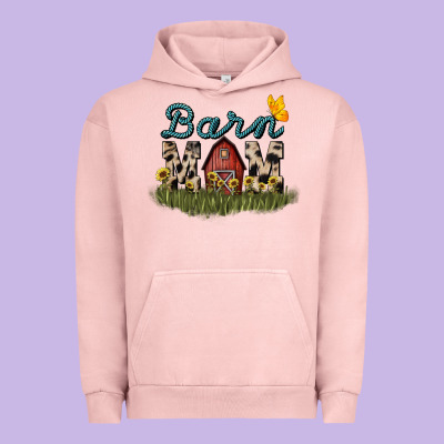 Barn Mom Sunflower Mother's Day Urban Hoodie Designed By Howdyjamesfarm