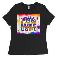 Black more love less hate tumbler Ladies Tee - JahusDesignShop